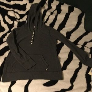 XS Grey Puma long sleeve hooded t women’s